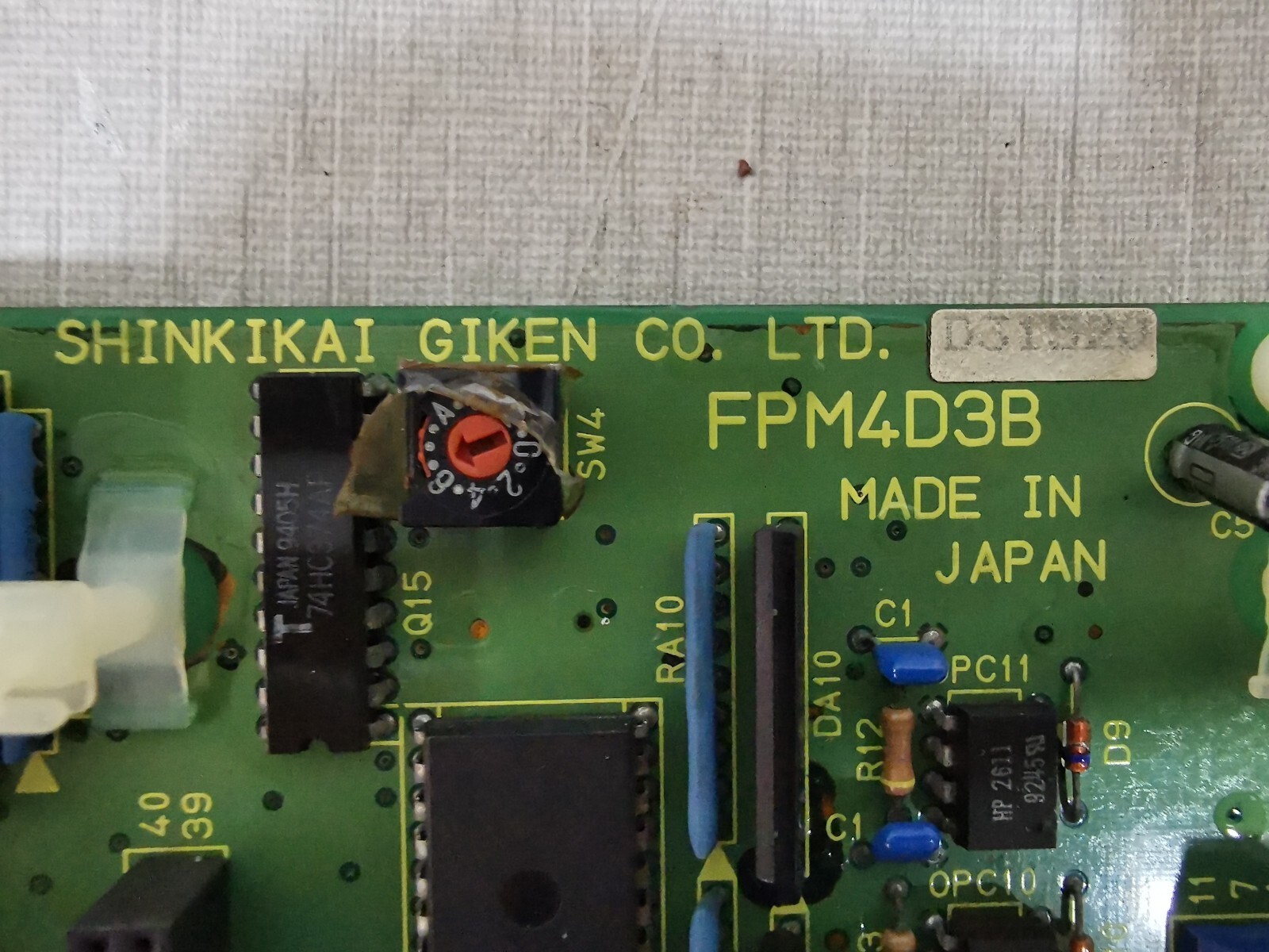 SHINKIKAI GIKEN D31520 SHINKIKAI GIKEN FPM4D3B CONTROL BOARD D31520 5