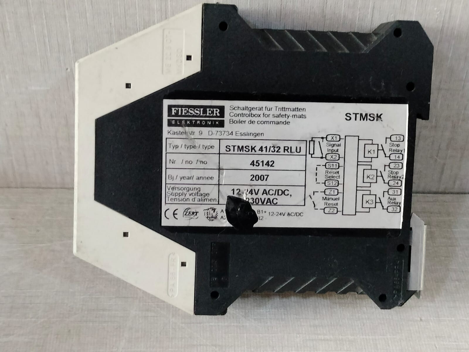 FIESSLER ELEKTRONIK STMSK-41 FIESSLER ELEKTRONIK D-73734 Unit Control STMSK 41/32 RLU 5
