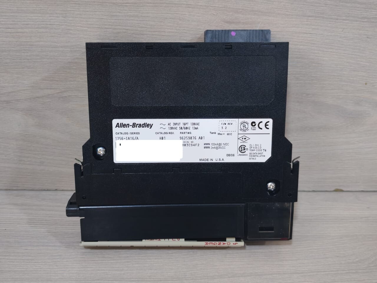 Rockwell Automation 1756-IA16 Allen-Bradley 1756-IA16/A H01 Input Module Catalog 96259076 A01 5