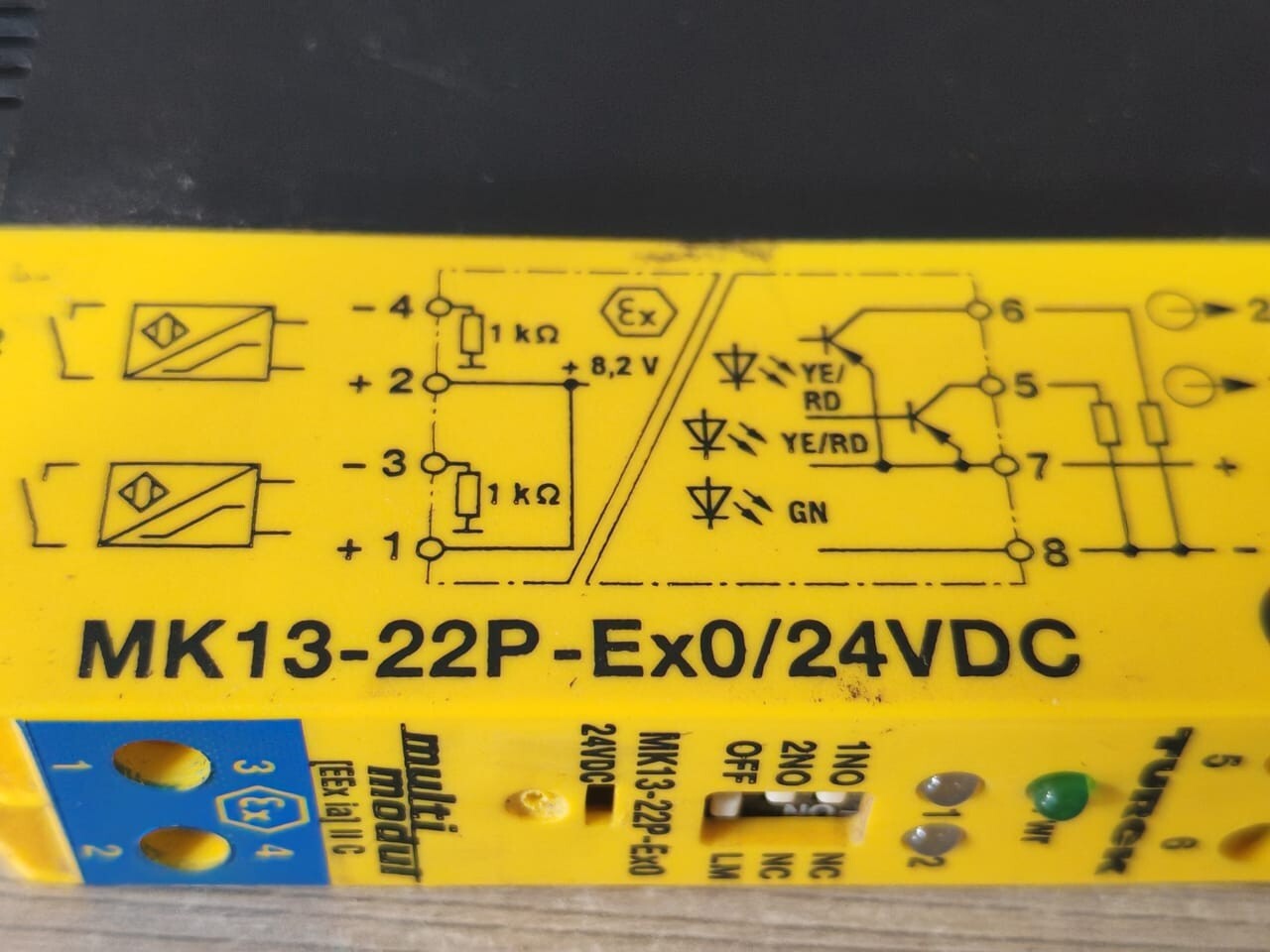 Turck MK13-22P-EX0/24VDC TURCK MK13-22P-Ex0/24VDC MULTI MODUL SWITCHING AMPLIFIER 7