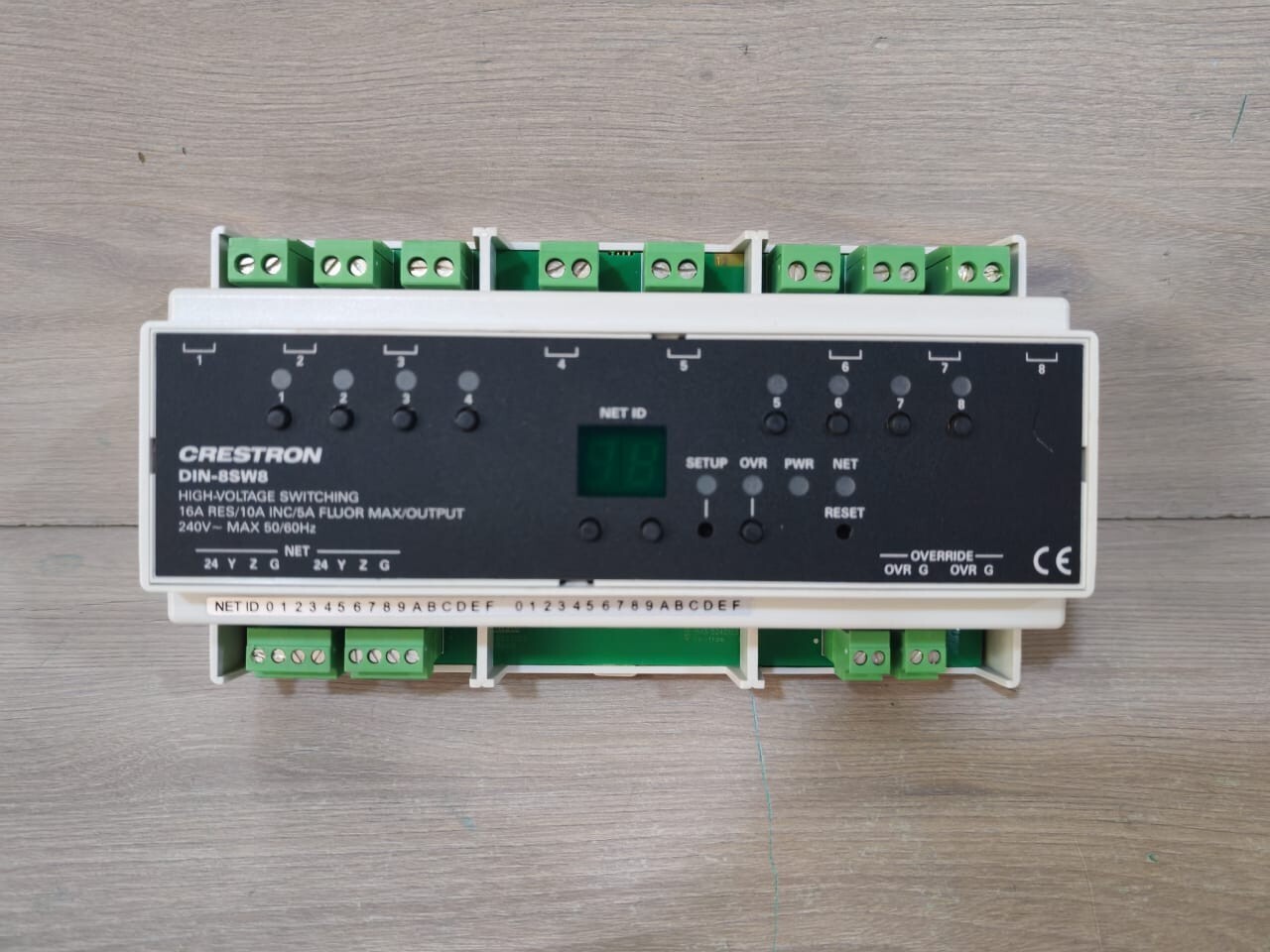 Crestron DIN-8SW8 CRESTRON DIN-8SW8 HIGH VOLTAGE SWITCHING 16A 240V-50-60Hz 2