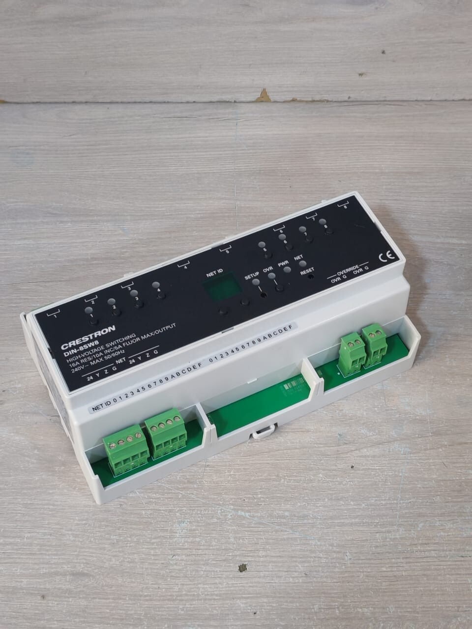 Crestron DIN-8SW8 CRESTRON DIN-8SW8 HIGH VOLTAGE SWITCHING 16A 240V-50-60Hz 5