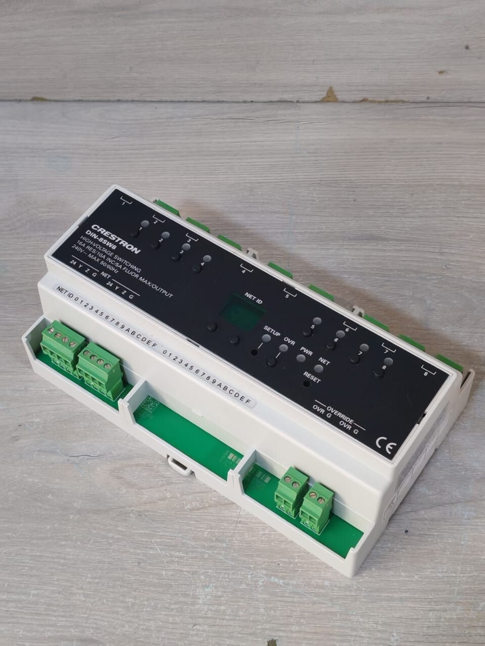 Crestron DIN-8SW8 CRESTRON DIN-8SW8 HIGH VOLTAGE SWITCHING 16A 240V-50-60Hz 6