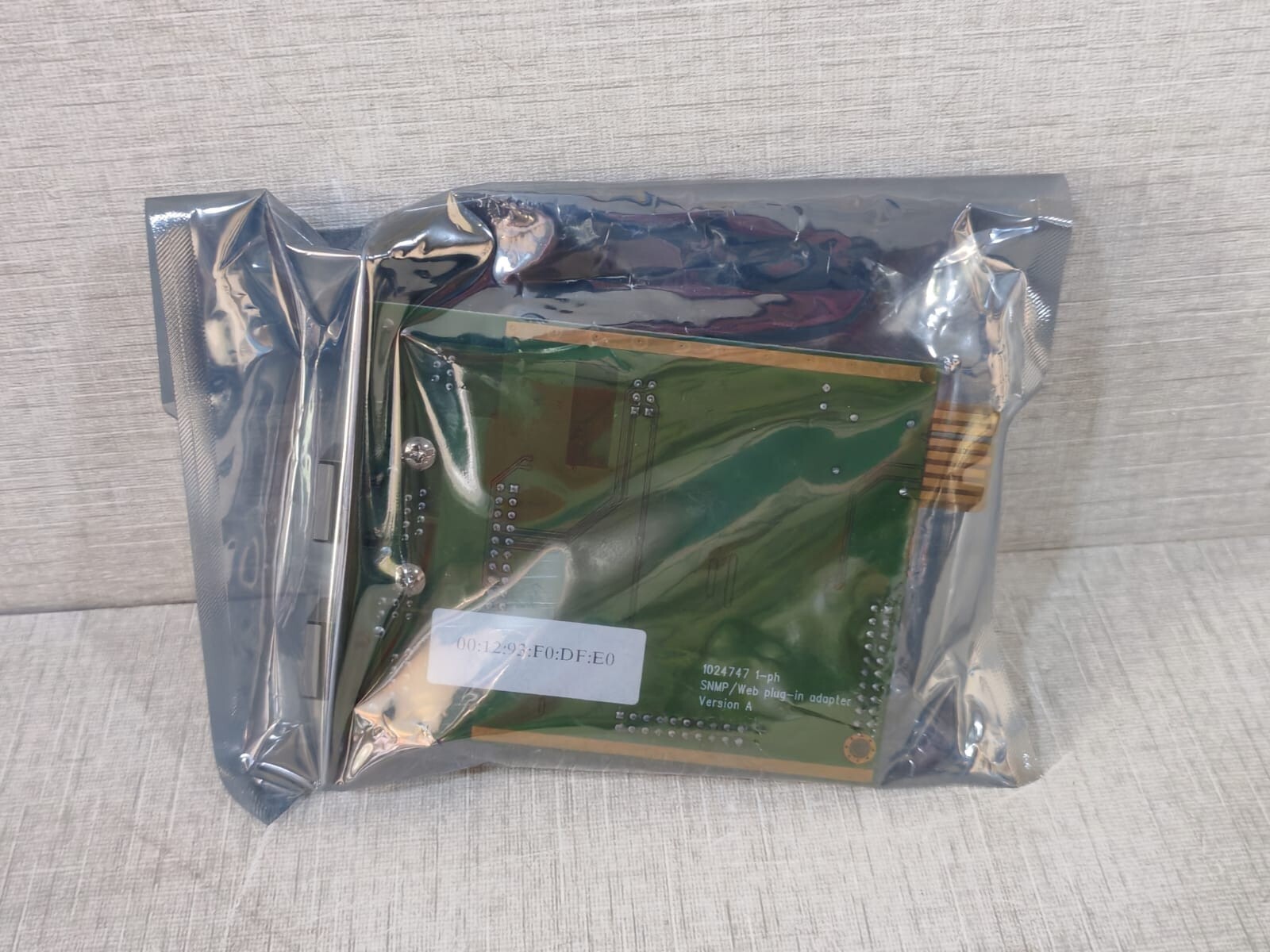 GE 1-PH GE 1024747 1-PH SNMP/WEB PLUG-IN ADAPTER 4
