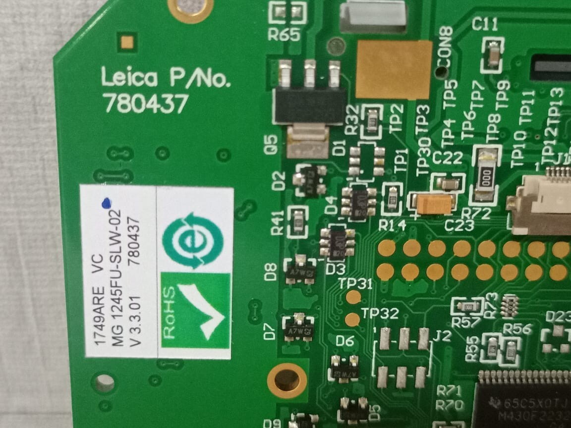 LCD MG1245FU-SLW-02 LEICA P-1245-03 REV B / MG1245FU-SLW-02 V3.3.01 P/N.780437 LCD Screen 4