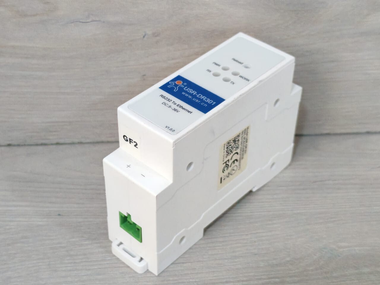 usr USR-DR301 USR-DR301 DIN Rail RS232 To Ethernet Converter DC 5-36V 9