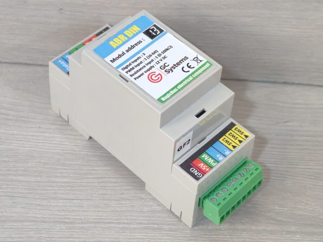 GC Systems ABR DIN Module GC Systems ABR DIN Module 3-digital Input Power Supply 9