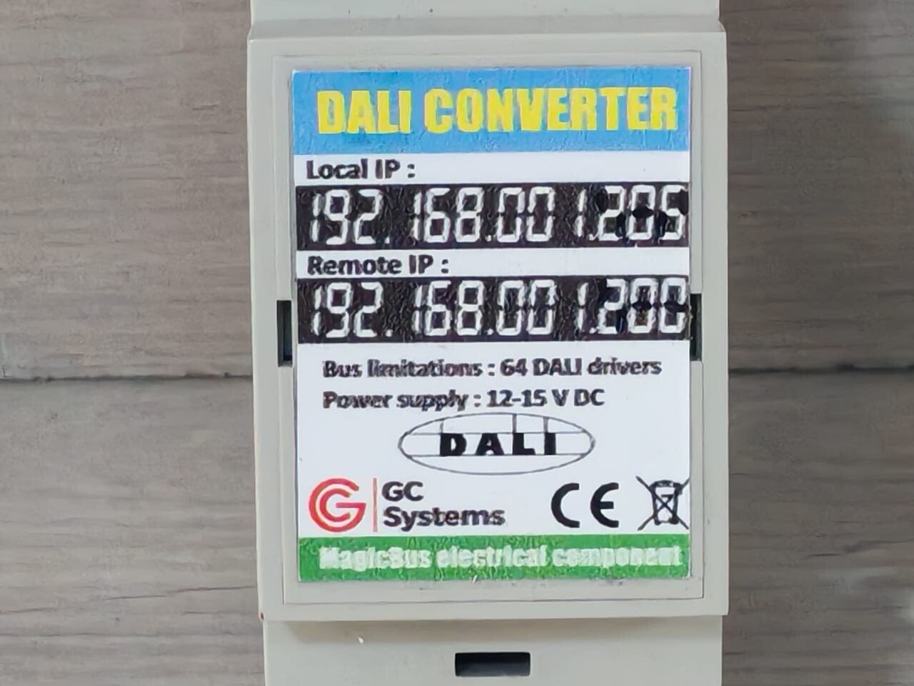 GC Systems UNKNOWN GC Systems DALI CONVERTER Dali Bus Communication Controller 3