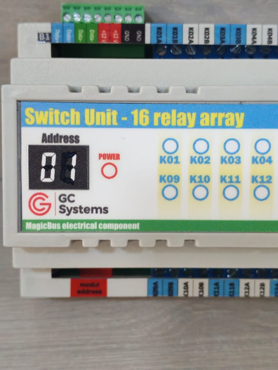 GC SYSTEMS MAGICBUS ELECTRICAL COMPONENT SWITCH UNIT GC SYSTEMS MAGICBUS ELECTRICAL COMPONENT SWITCH UNIT-16 RELAY ARRAY 12V 2