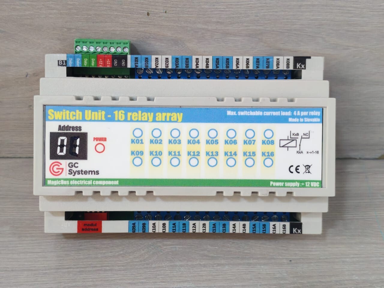 GC SYSTEMS MAGICBUS ELECTRICAL COMPONENT SWITCH UNIT-16 RELAY ARRAY 12V