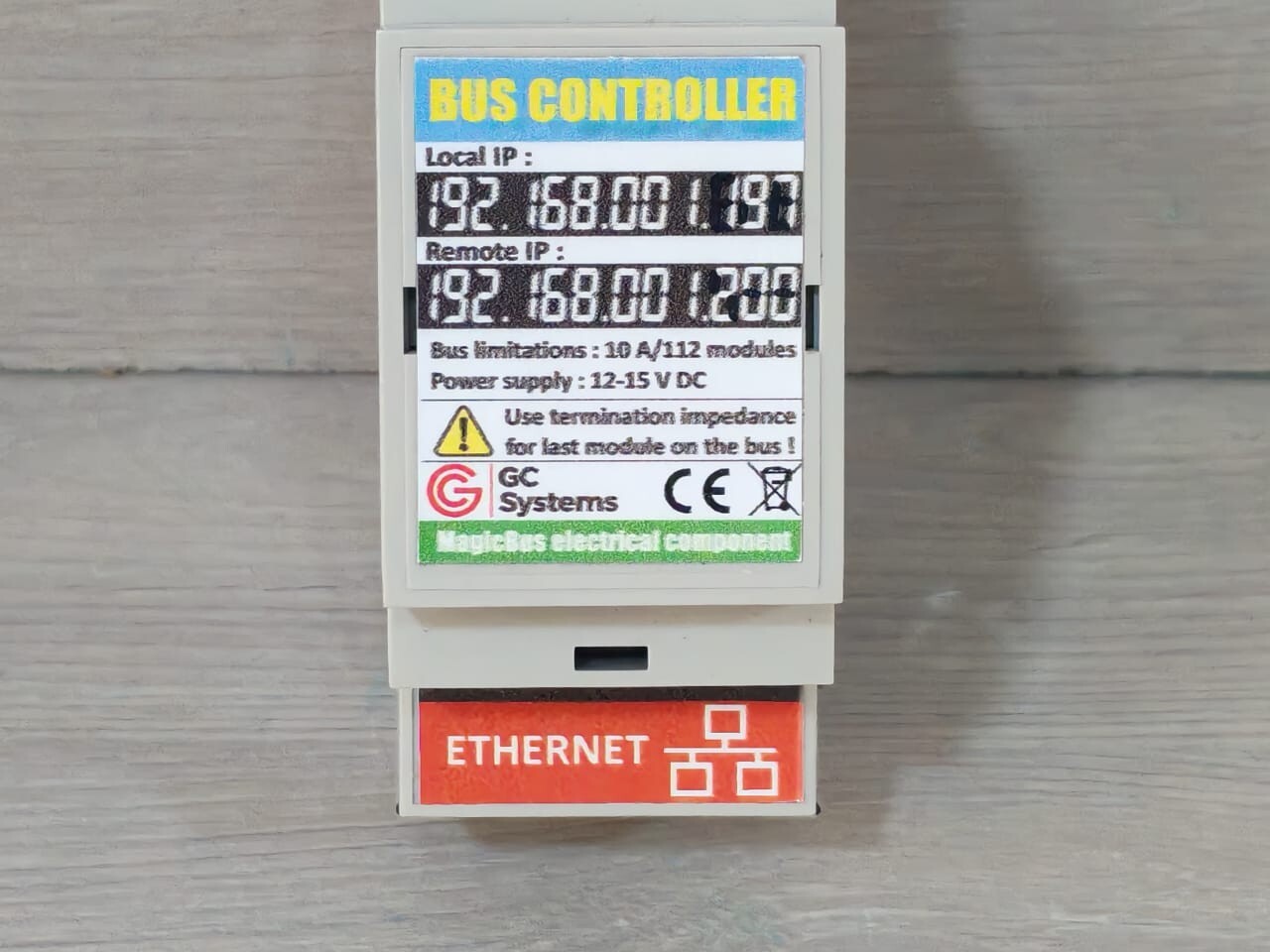 GC System Bus Controller GC System Bus Controller Magic Home Bus Controller 10A/112 Modules 12-15V DC 2