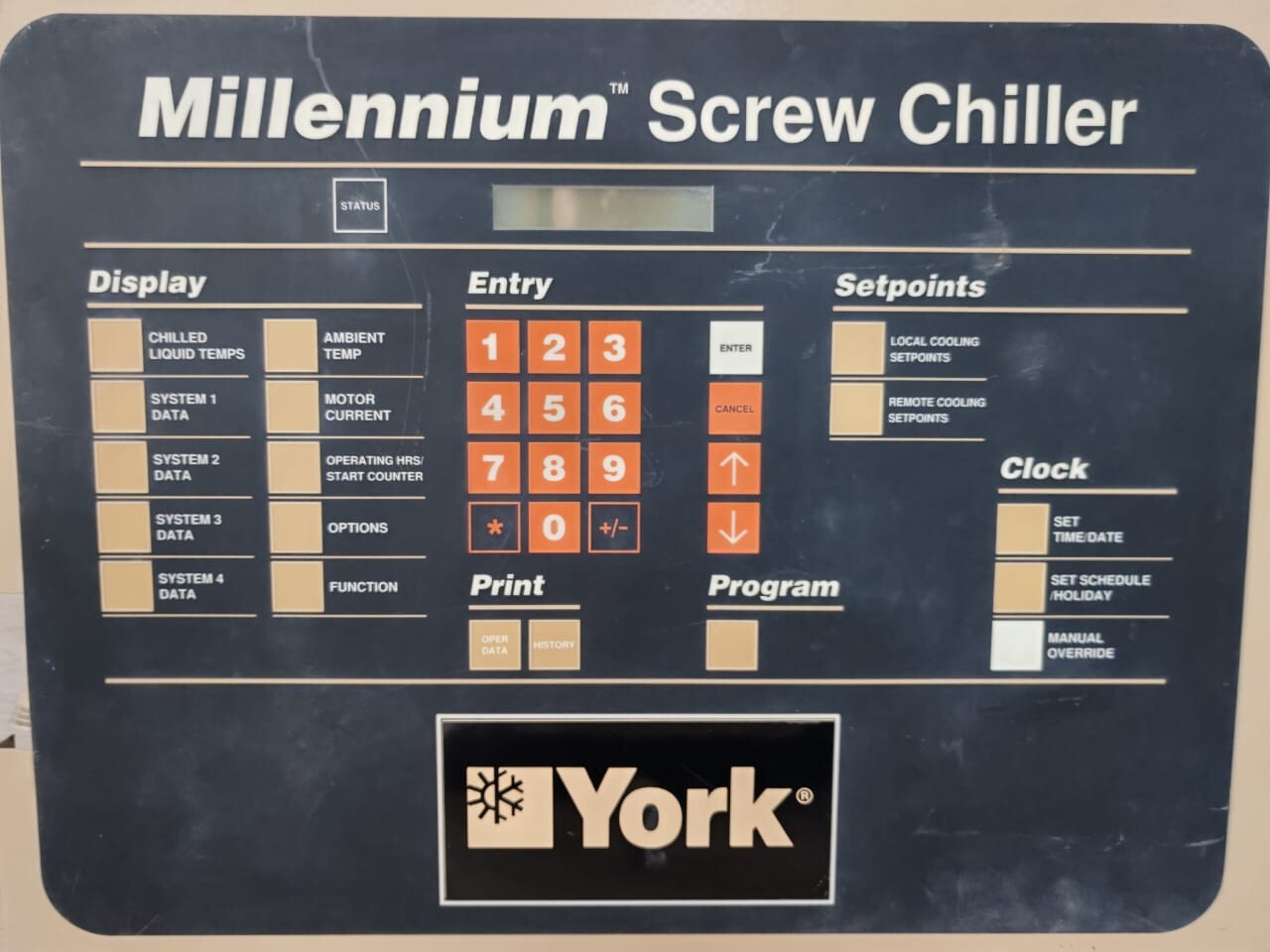 YORK YK-024-30910-000 YORK YK-024-30910-000 MILLENNIUM SCREW CHILLER MICRO PANEL KEYPAD 7