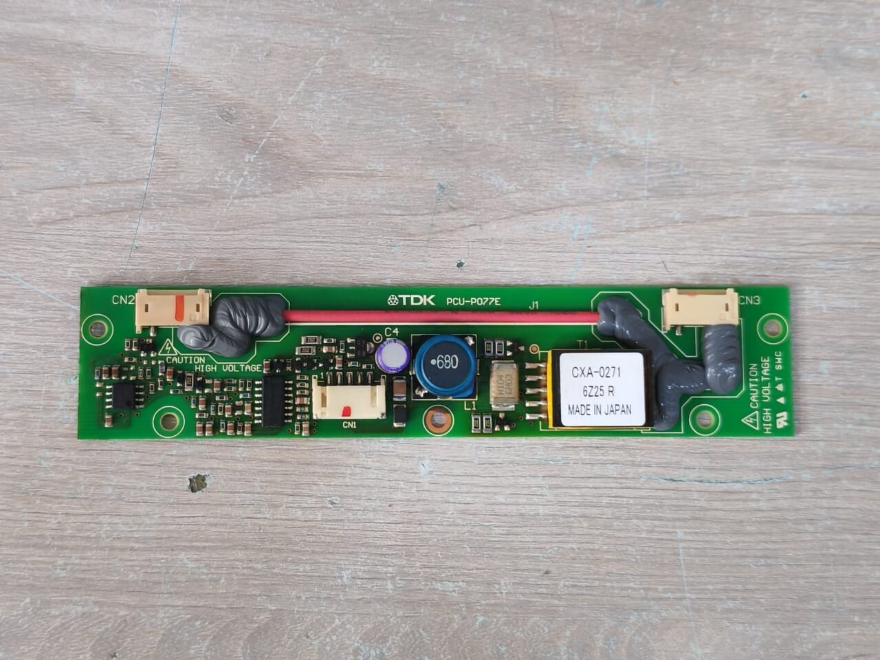 TDK PCU-P077E CXA-0271 6Z25 R TDK PCU-P077E CXA-0271 6Z25 R LCD HIGH VOLTAGE BOARD INVERTER 6