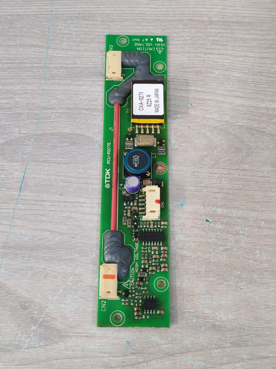 TDK PCU-P077E CXA-0271 6Z25 R TDK PCU-P077E CXA-0271 6Z25 R LCD HIGH VOLTAGE BOARD INVERTER 7