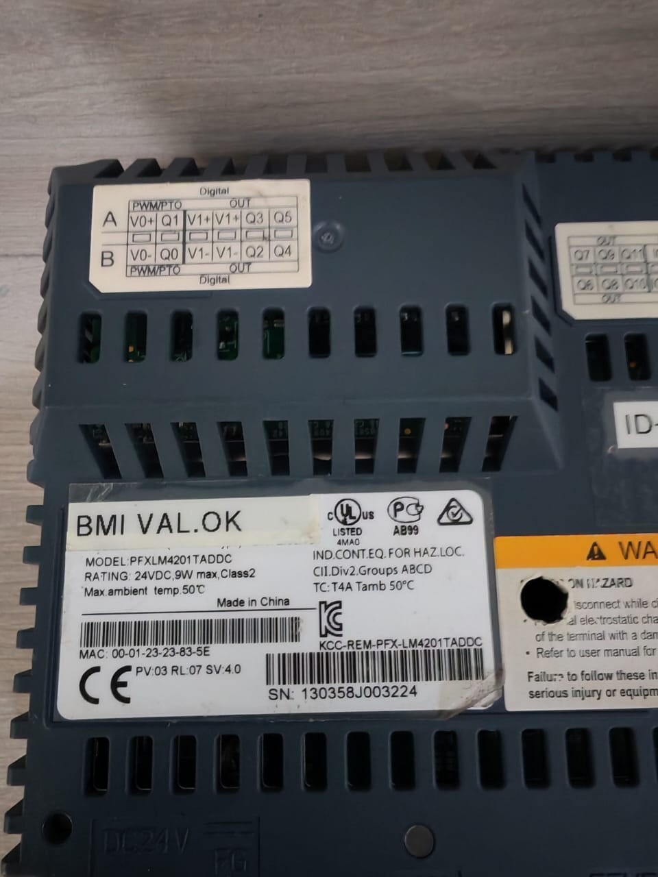 PROFACE PFXLM4201TADDC PRO-FACE PFXLM4201TADDC LM4201TADDC PV:03 RL:07 SV: 4.0 WITHOUT SCREEN 4