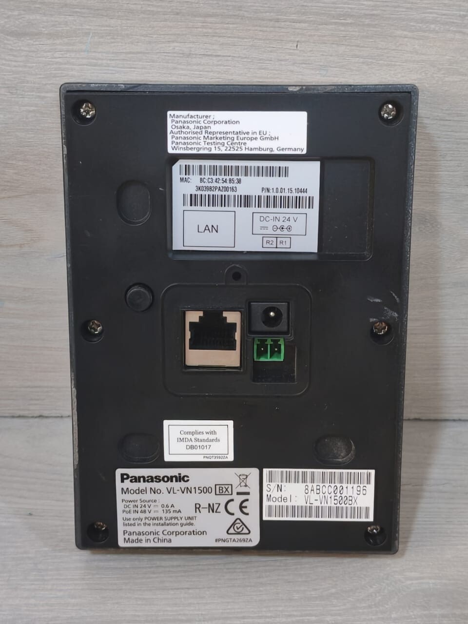 Panasonic VL-VN1500BX Panasonic VL-VN1500BX Video Intercom System Door Station-w/o cover & accessories 6