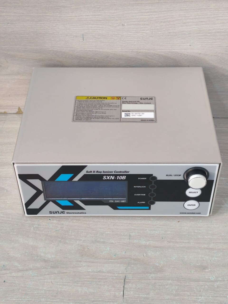 SUNJE ELECTROSTATICS SXN-10B SUNJE ELECTROSTATICS SXN-10B SOFT CONTROLLER AC100-240V- INCOMPLETE ACCS 8