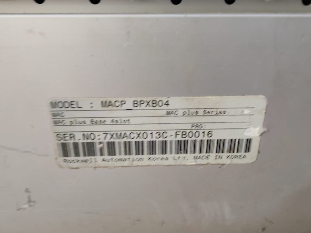 OEMAX MAC PLUS MACP_BPXB04 OEMAX MAC PLUS MACP_BPXB04 / MACP_PWXA / CPXB / MOPB02 / IOXA32 4