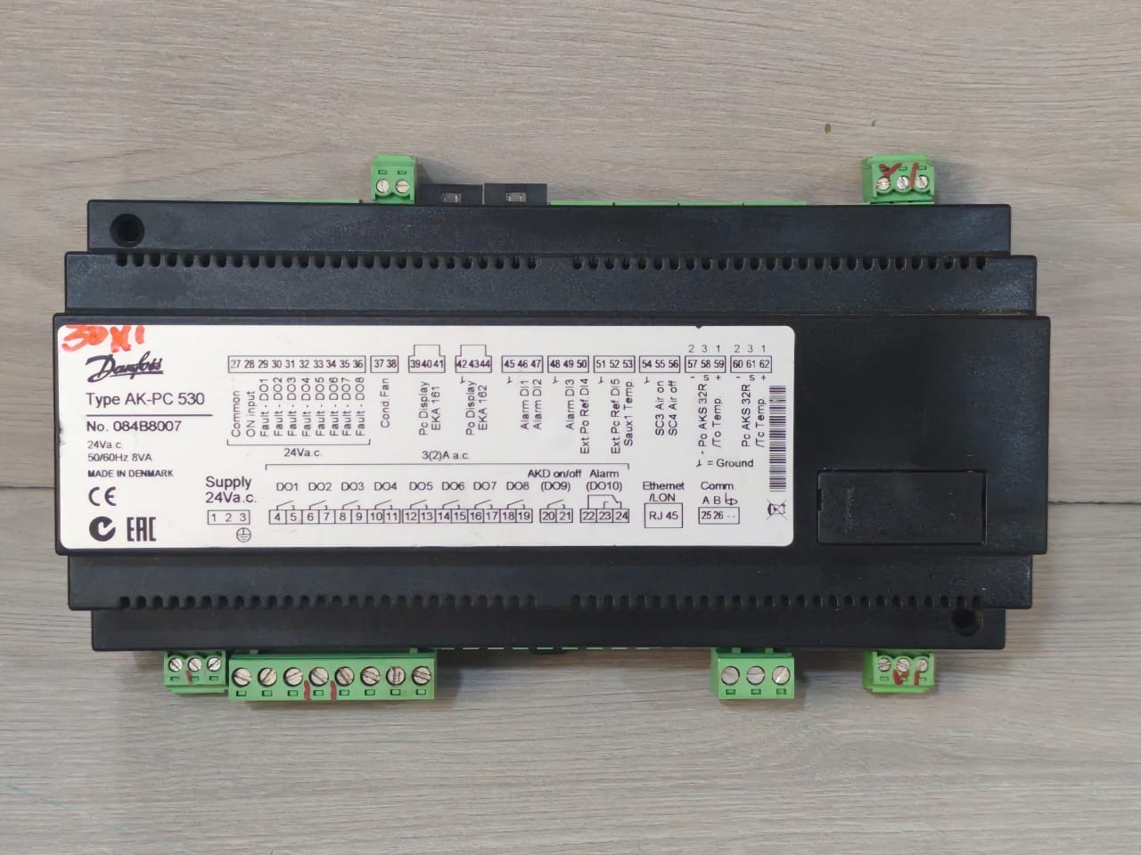 Danfoss AK-PC 530 Capacity Controller 084B8007 24Va.c 50/60Hz 8VA
