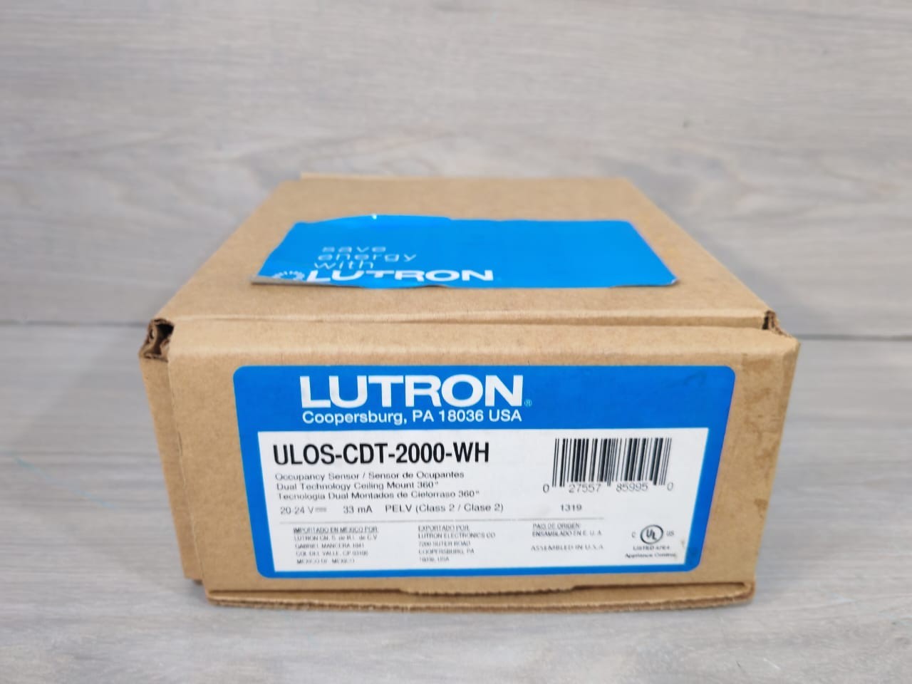Lutron CDT-2000-WH Lutron ULOS-CDT-2000-WH Occupancy Sensor 9