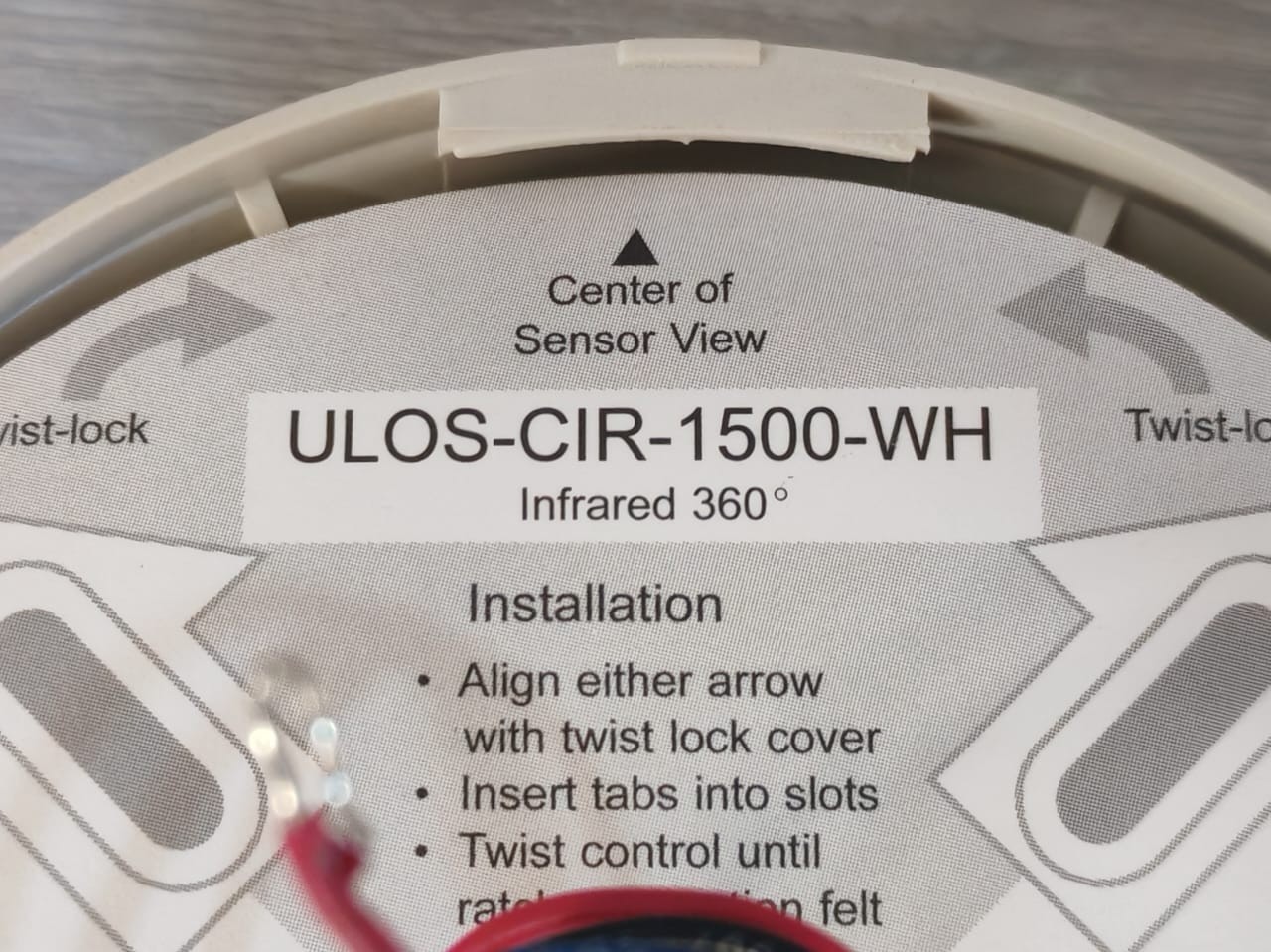 Lutron MOUNT-360 Lutron ULOS-CIR-1500-WH Occupancy Sensor Infrared Ceiling Mount 360° 5