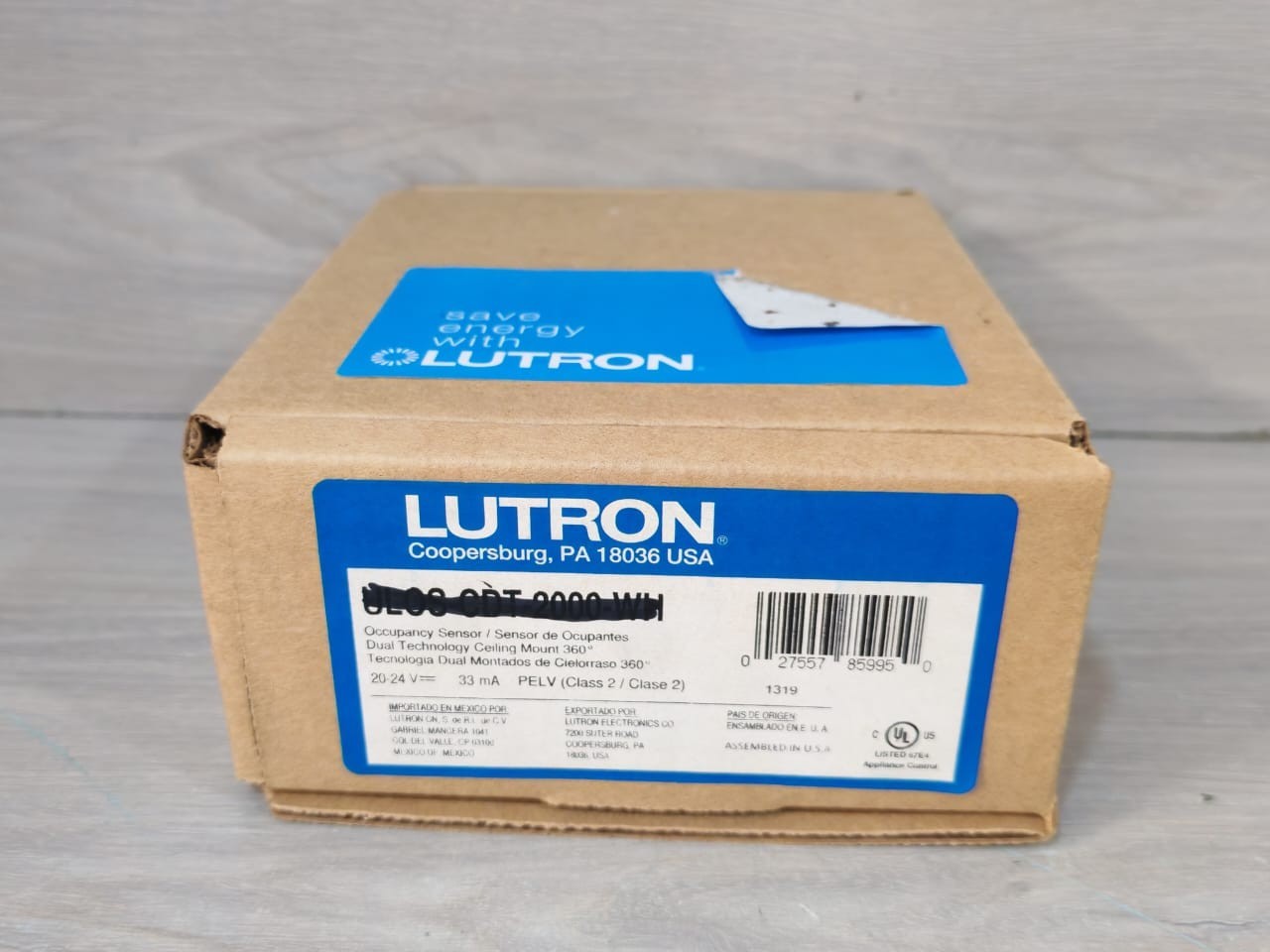 Lutron MOUNT-360 Lutron ULOS-CIR-1500-WH Occupancy Sensor Infrared Ceiling Mount 360° 8