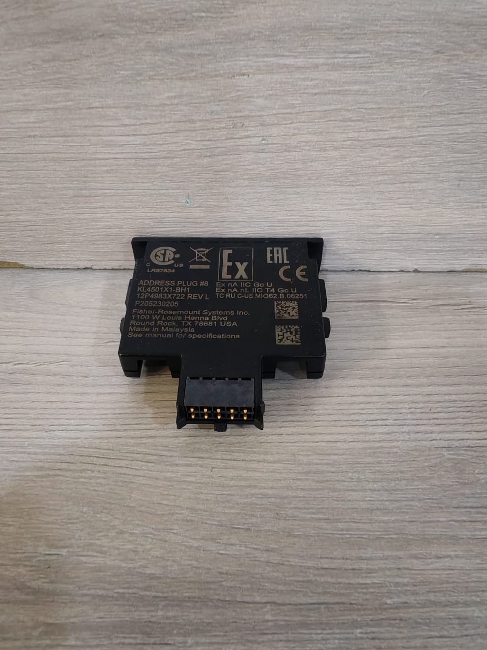 Rosemount 12P4983X722 FISHER-ROSEMOUNT KL4501X1-BH1 ADDRESS Plug No.8 12P4983X722 REV L 5