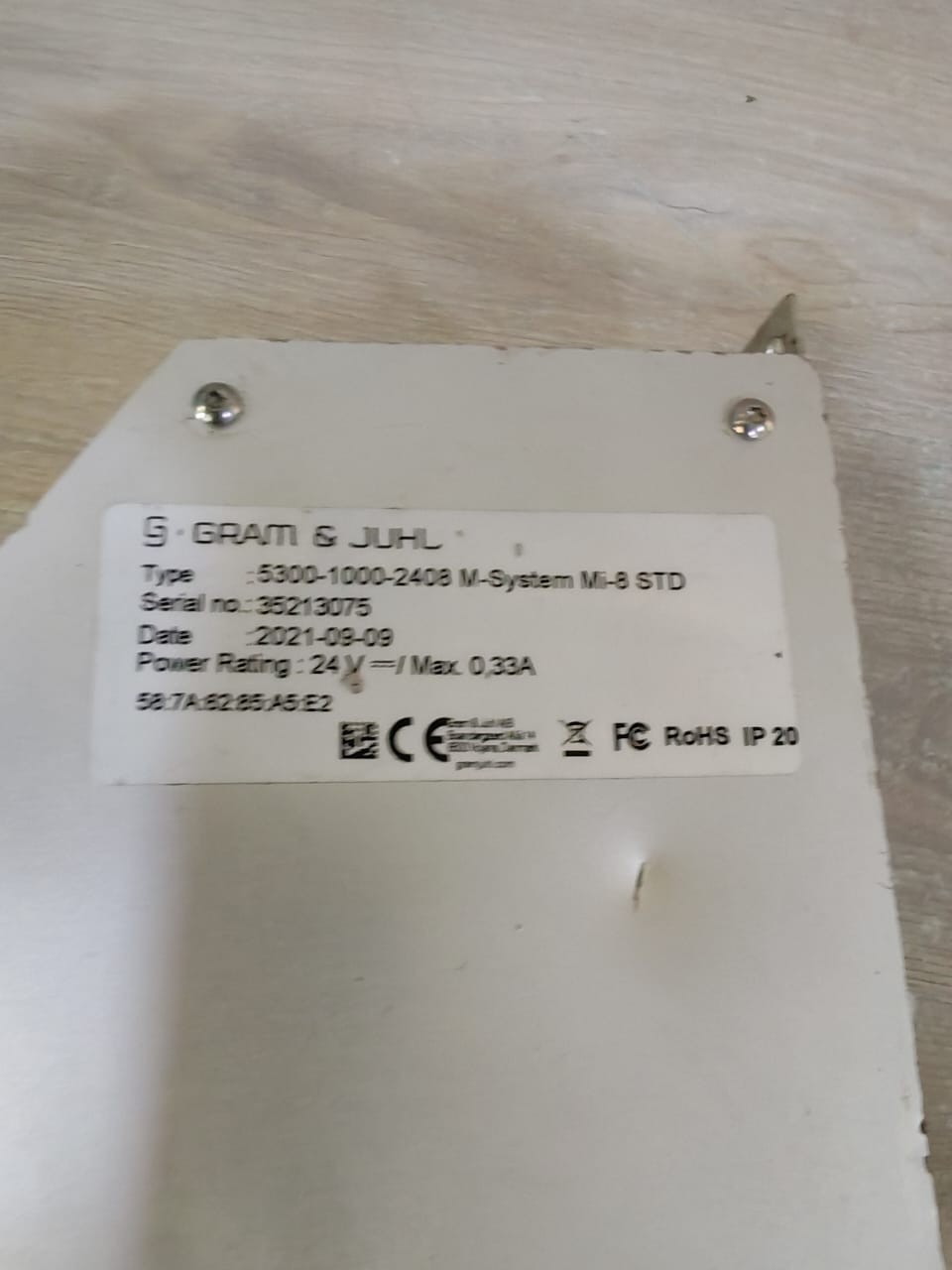 GRAM & JUHL 5300-1000-2408 GRAM & JUHL 5300-1000-2408 M-SYSTEM Mi-8 STD 3