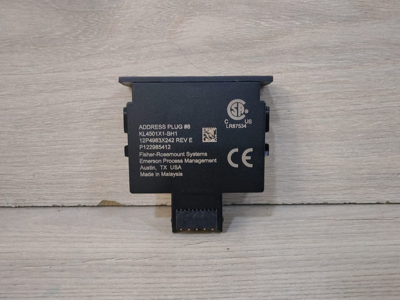FISHER ROSEMOUNT KL4501X1-BH1 ADDRESS Plug No.8 12P4983X242 REV. E