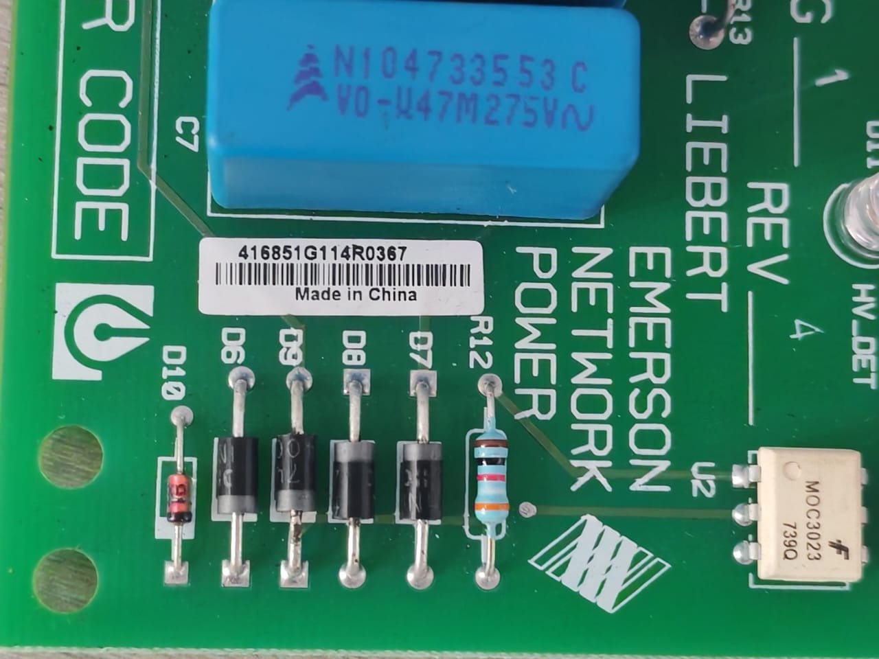Emerson 416851G Liebert Emerson Network Power 416851G Humidification Power Board Driver Control 3
