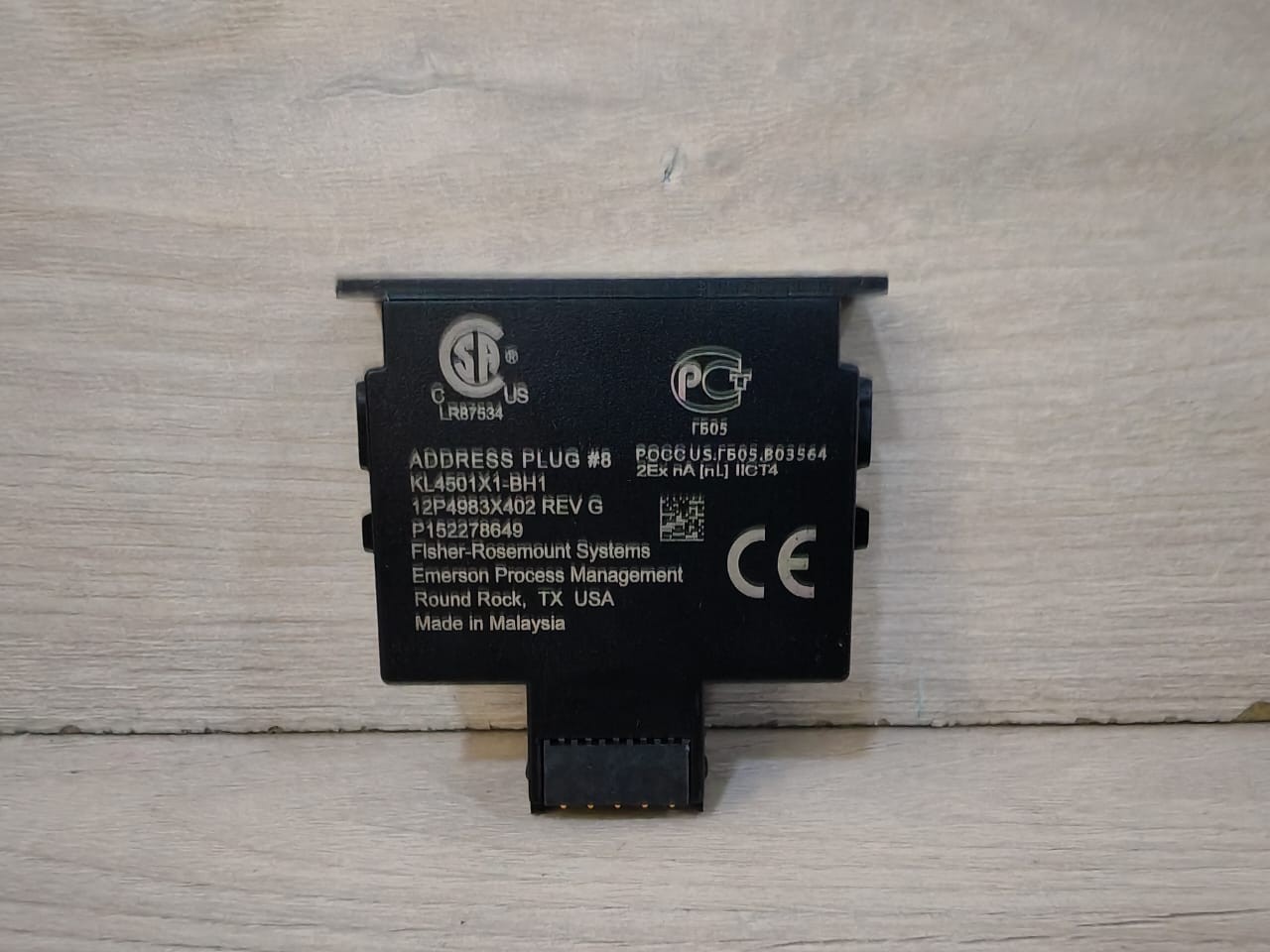 FISHER ROSEMOUNT 12P4983X402 FISHER ROSEMOUNT KL4501X1-BH1 ADDRESS Plug No.8 12P4983X402 REV. G 3