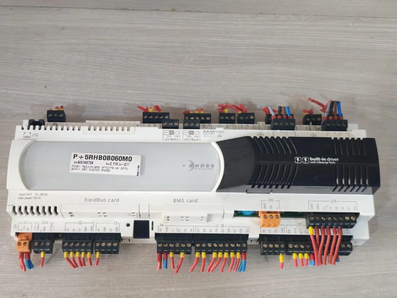 RHOSS CAREL P+5RHB0B060M0 REV 2.119 RHOSS CAREL P+5RHB0B060M0 REV 2.119 BUILT-IN DRIVER W/ ULTRACAP TECH 24V 5