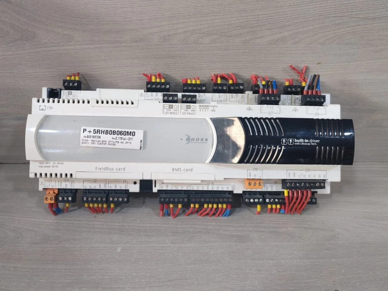 RHOSS CAREL P+5RHB0B060M0 REV 2.119 BUILT-IN DRIVER W/ ULTRACAP TECH 24V