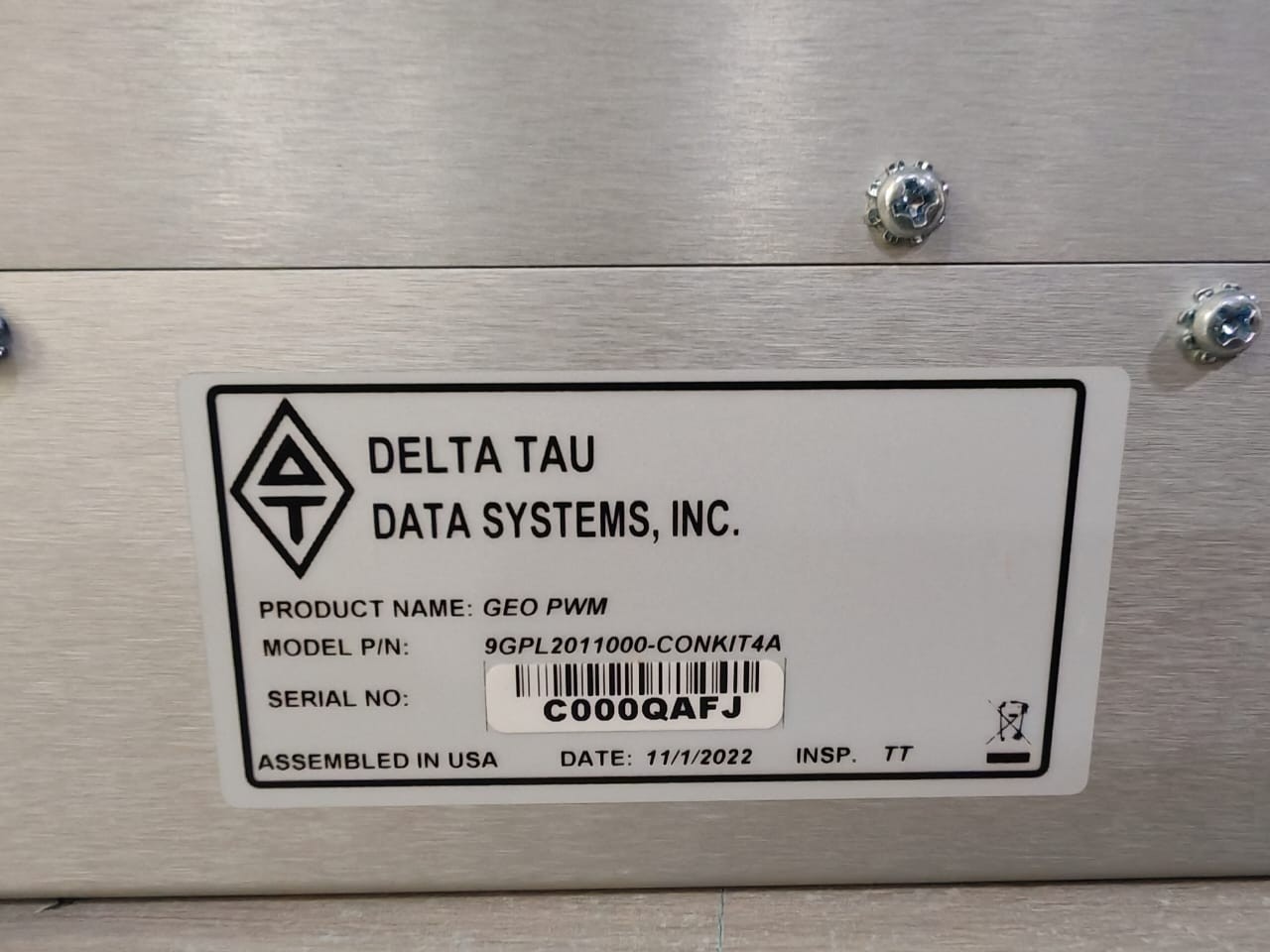 DELTA TAU 9GPL2011000-CONKIT4A DELTA TAU GEO DRIVE DIRECT PWM MODEL P/N: 9GPL2011000-CONKIT4A 3