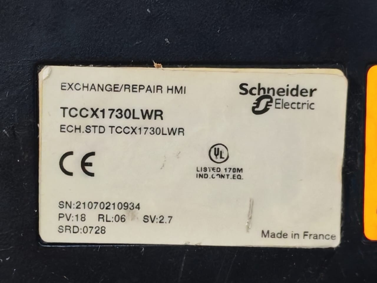 Telemecanique TCCX1730LWR Telemecanique CCX17 Modicon TCCX1730LWR Operator Panel 6