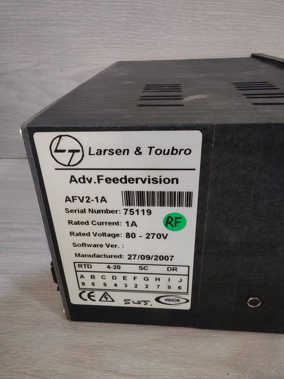 Larsen & Toubro AFV2-1A ADVANCED Larsen & Toubro AFV2-1A ADVANCED FEEDERVISION 80-270V 1A 3
