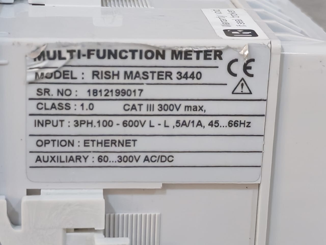 rishab Rish Master 3440 Rish Master 3440 Multi-Function Meter 300V 10