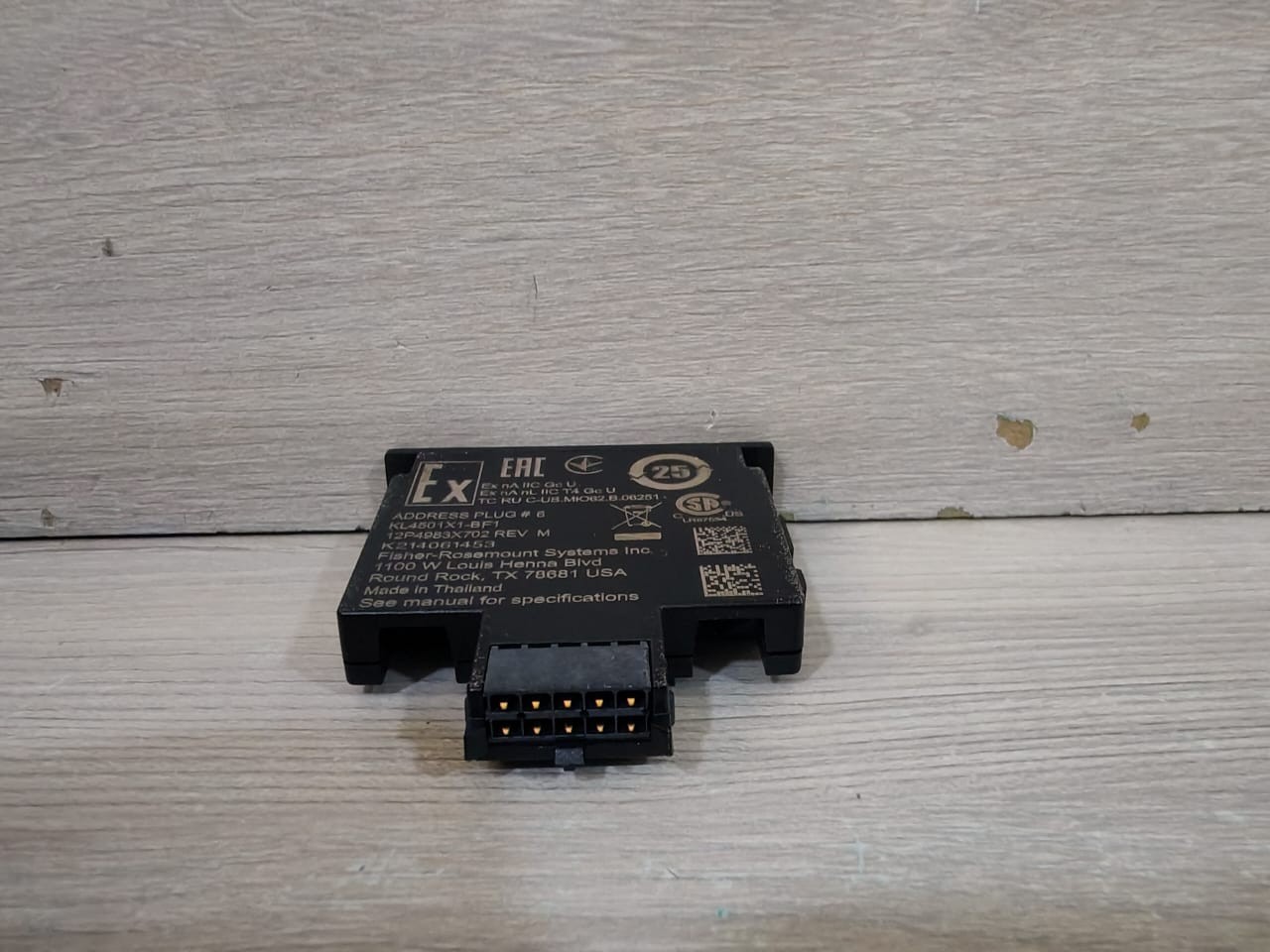 FISHER ROSEMOUNT 12P4983X702 FISHER ROSEMOUNT KL4501X1-BF1 ADDRESS Plug No.6 12P4983X702 REV. M 6