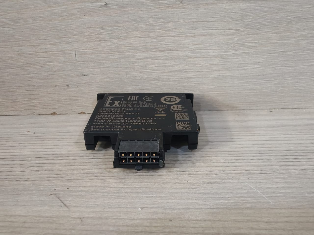 FISHER ROSEMOUNT 12P4983X672 FISHER ROSEMOUNT KL4501X1-BC1 ADDRESS Plug No.3 12P4983X672 REV. M 4