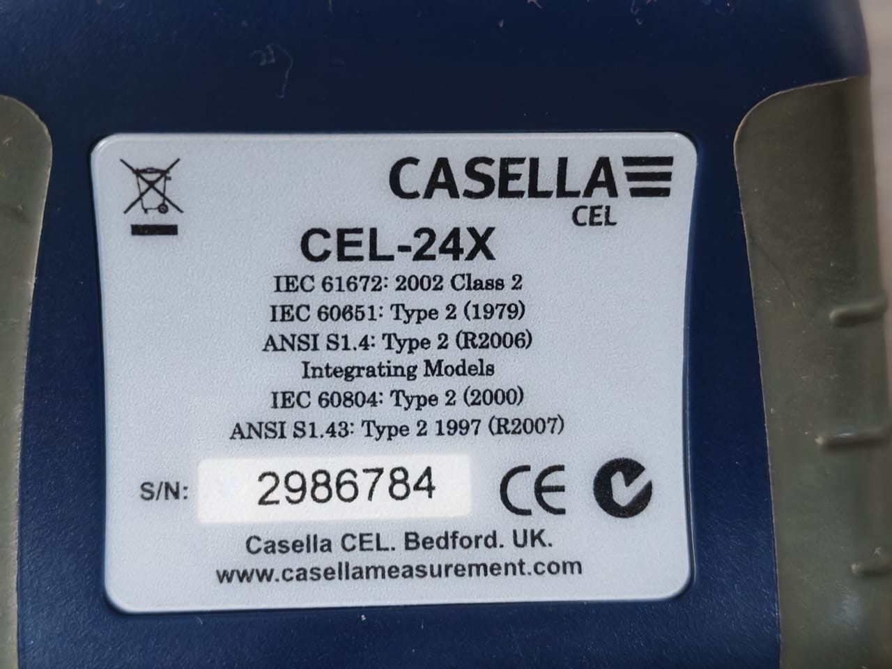 CASELLA CEL-246 W/ CEL-120/2 CASELLA CEL-246 SOUND LEVEL METER & CALIBRATOR CEL-120/2-INCOMPLETE ACCS 8