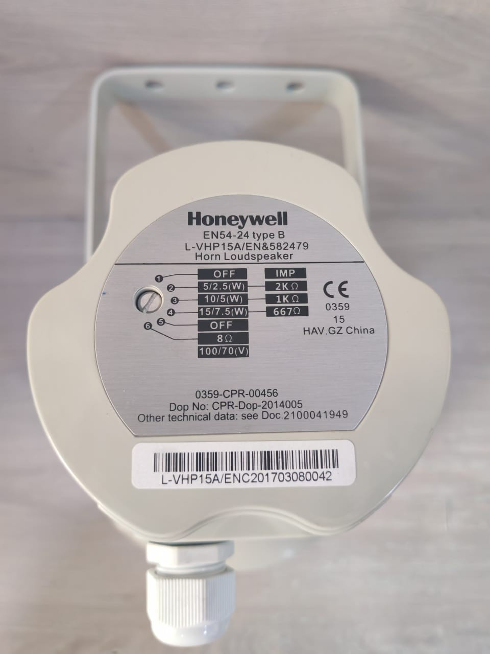 Honeywell VHP15A/EN HONEYWELL L-VHP15A/EN & 582479 EN54-24 TYPE B HORN LOUD SPEAKER 3
