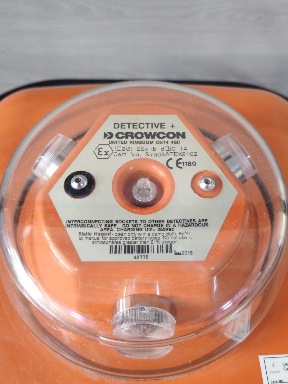 CROWCON SIRA03ATEX2102 CROWCON Detective+ Multi-Gas Monitor Sira03ATEX2102 230VAC 4