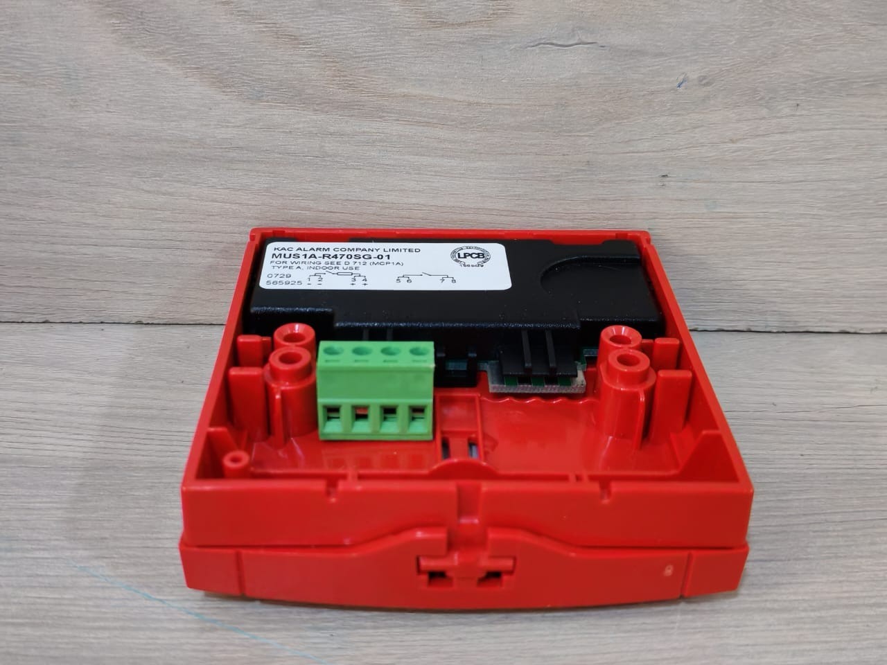 KAC ALARM R470SG-01 Kac Alarm MUS1A-R470SG-01 Indoor Break Glass Point- & w/o back cover 5