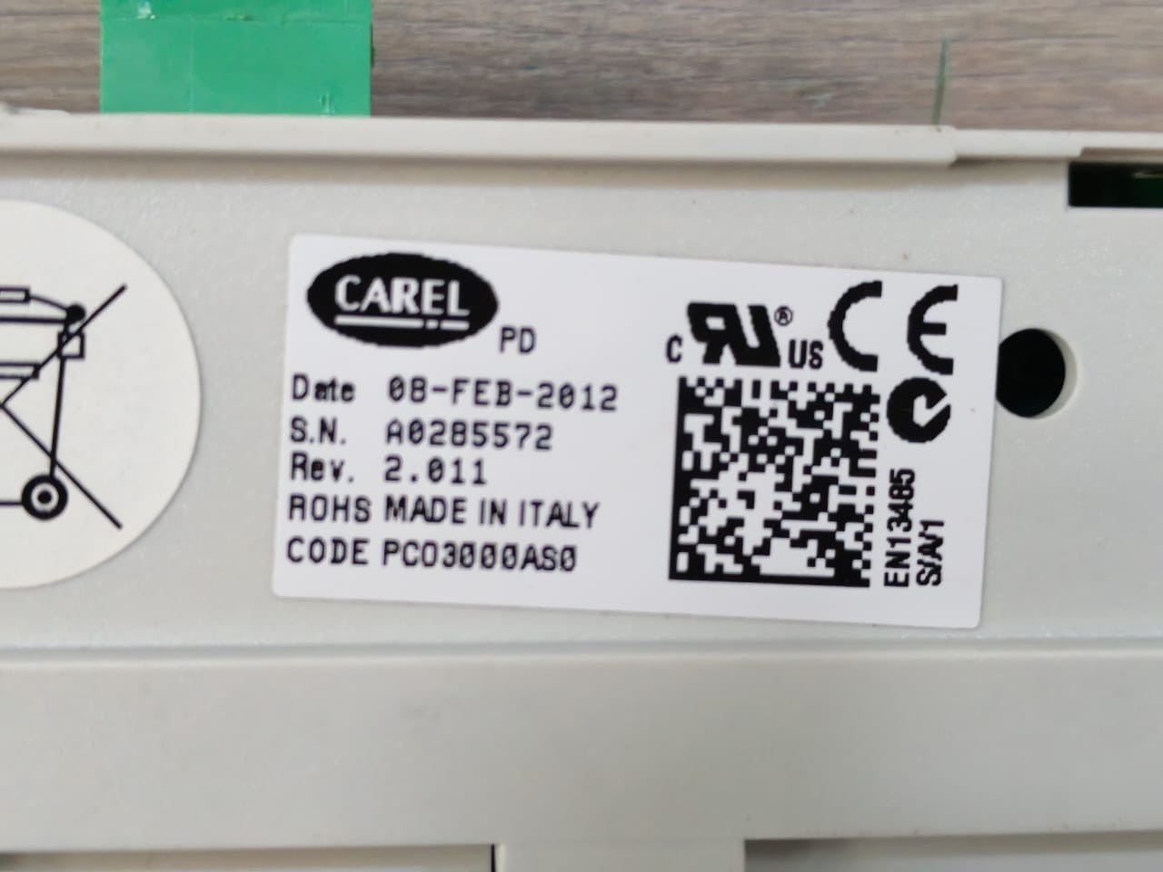 CAREL PCO3000AS0 REV.2.011 W/ PCO WEB PC01000WBO CAREL PCO PCO3000AS0 REV.2.011 W/ PCO WEB PC01000WBO PROGRAMMABLE CONTROLLER 7