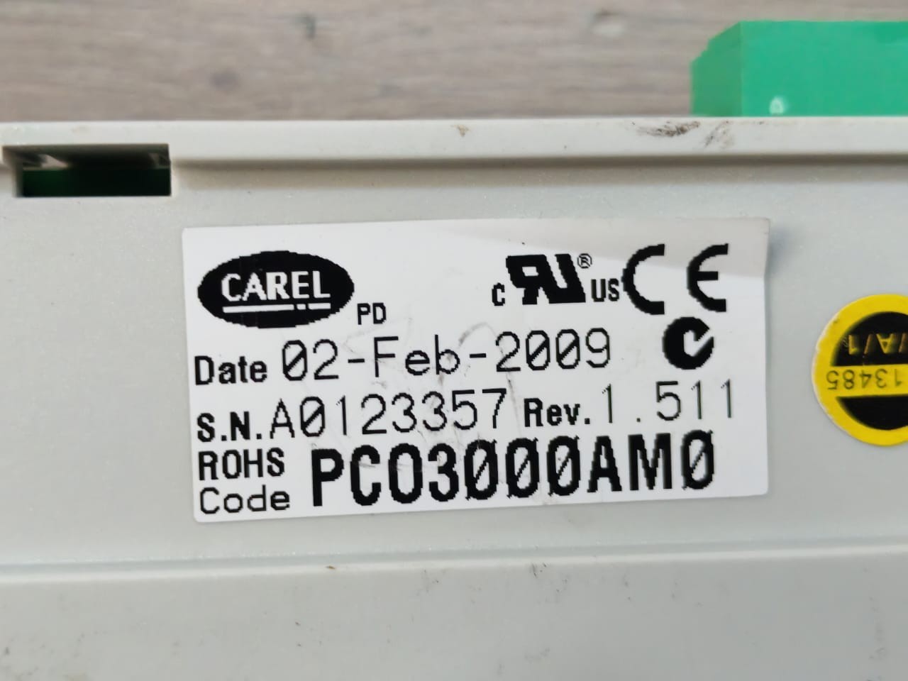CAREL PCO3000AM0 REV. 1.4.10 CAREL PCO3000AM0 REV. 1.511 PROGRAMMABLE CONTROLLER 8