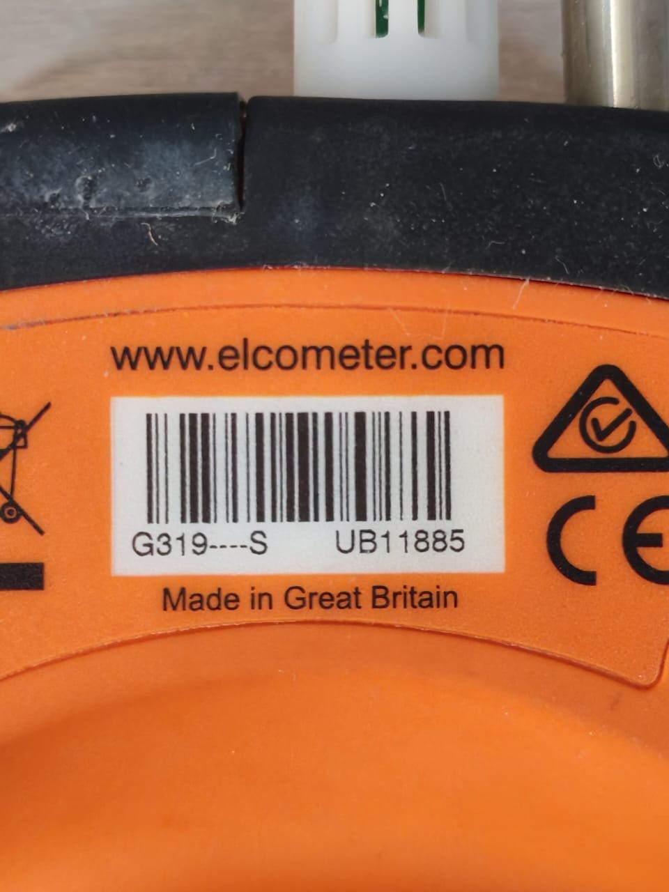 Elcometer 319 319S Elcometer 319 319S Dew Point Meter G319----S UB11885 Version 1.3 2