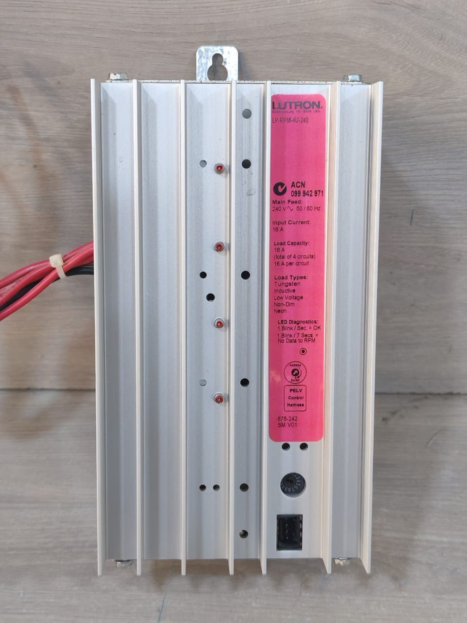 Lutron LP-RPM-4A-230 LUTRON LP-RPM-4A-240 REMOTE POWER MODULE 240V 2