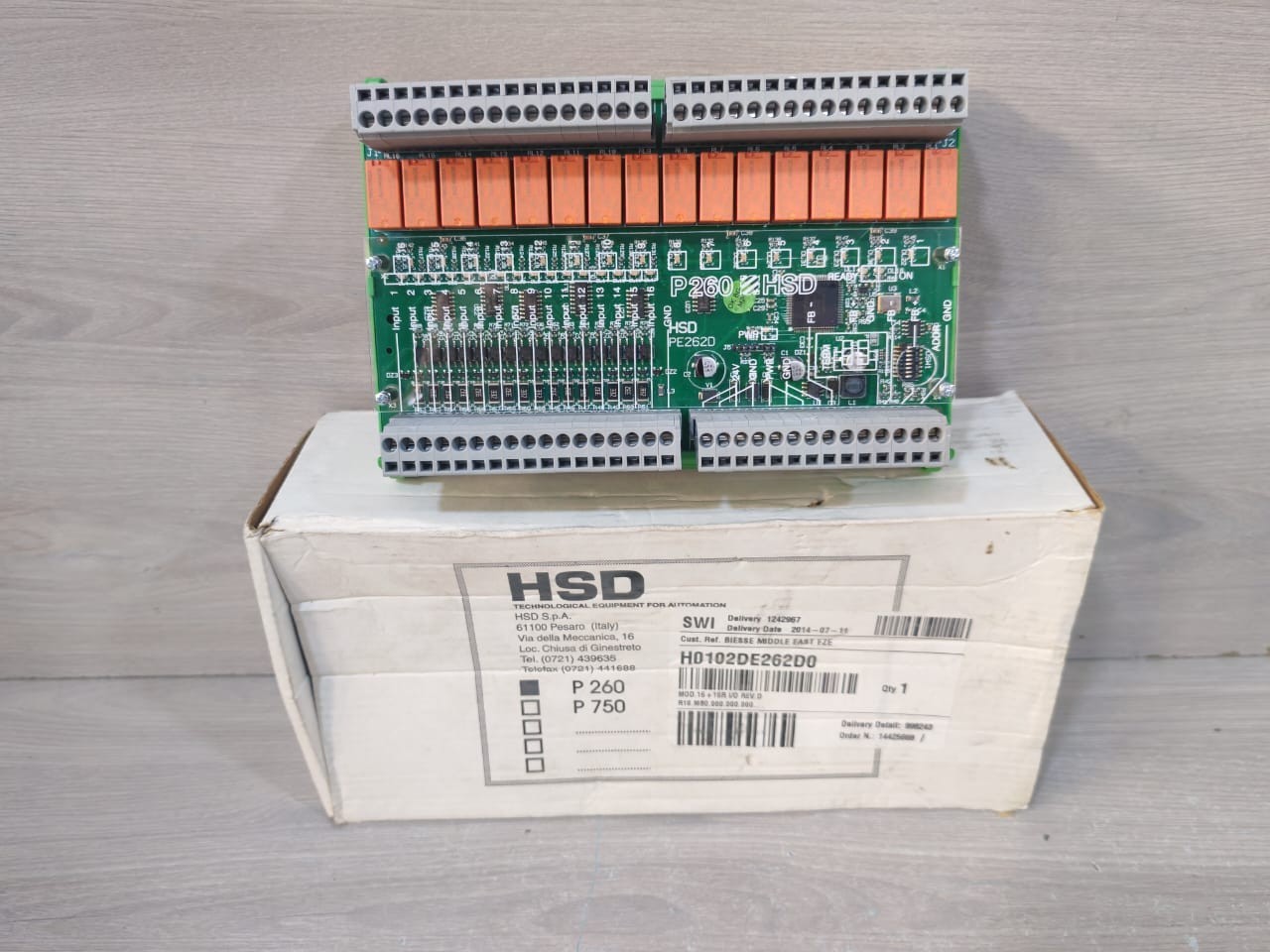 HSD H0102DE262D0 PE262D P260 CONTROLLER BOARD