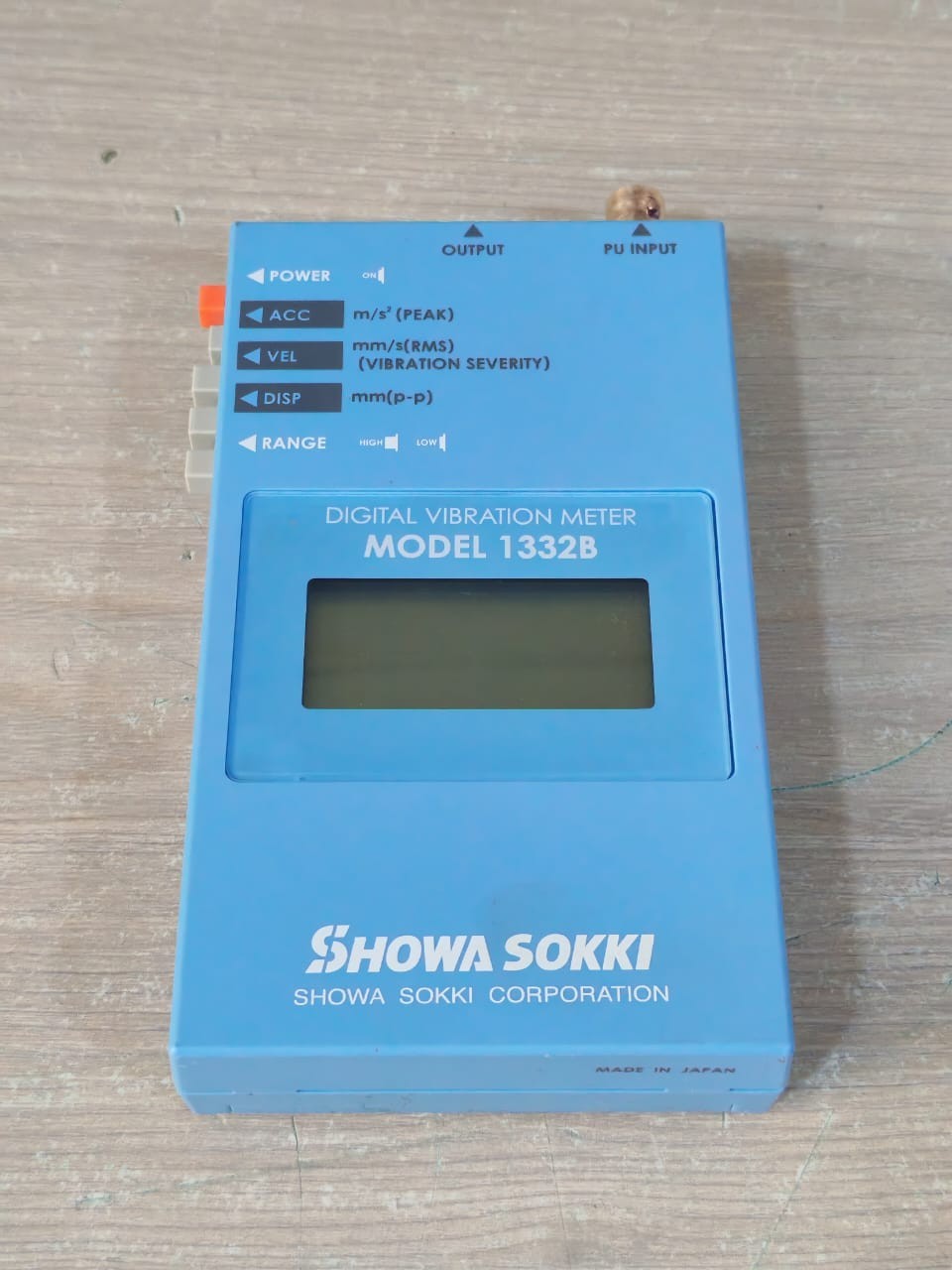 SHOWA SHOKKI 1332B SHOWA SHOKKI MODEL-1332B DIGITAL VIBRATION METER 7