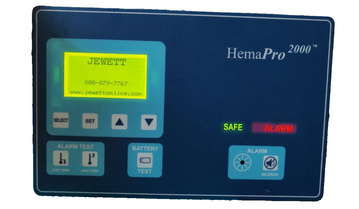 JEWETT HEMAPRO 2000 HP2000 CONTROL PANEL